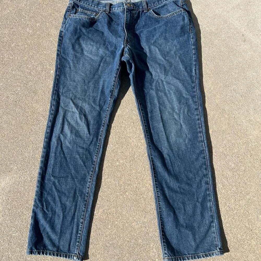 Chaps Denim Slim Straight Fit Jeans Size 36x32 Medium Wash Cotton